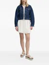Desigual Eyelet-embroidered Belted Mini Dress In White