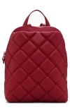 Desigual Faux Leather Backpack In Maroon