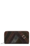 Desigual Faux Leather Continental Wallet In Blue