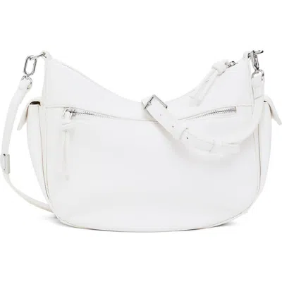 Desigual Faux Leather Convertible Crossbody Bag In White