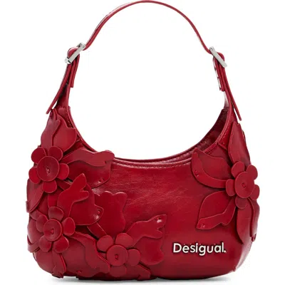 Desigual Faux Leather Crossbody Bag In Red