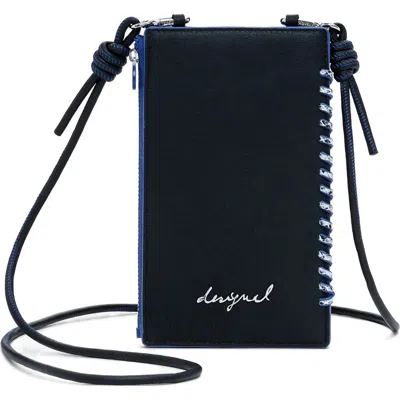 Desigual Faux Leather Crossbody Bag In Black