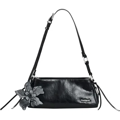 Desigual Faux Leather Crossbody Bag In Black
