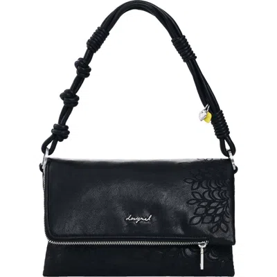 Desigual Faux Leather Crossbody Bag In Black