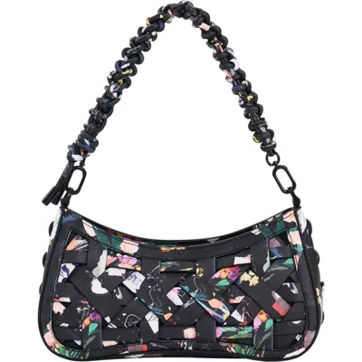Desigual Faux Leather Crossbody Bag In Black