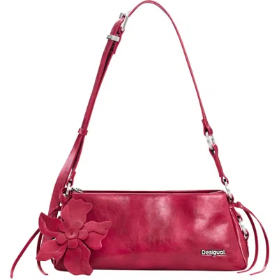 Desigual Faux Leather Crossbody Bag In Red