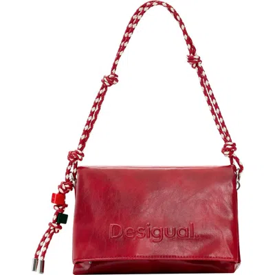 Desigual Faux Leather Crossbody Bag In Red