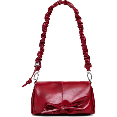 Desigual Faux Leather Crossbody In Red