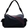 Desigual Faux Leather Handbag In Black Multi