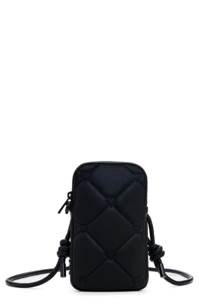 Desigual Faux Leather Phone Handbag In Black