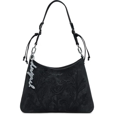 Desigual Faux Leather Shoulder Bag In Black