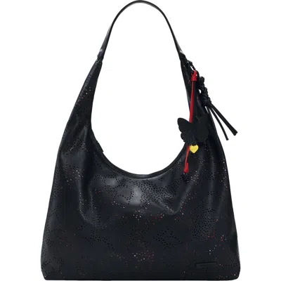 Desigual Faux Leather Shoulder Bag In Black
