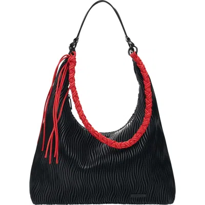 Desigual Faux Leather Shoulder Bag In Black