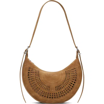 Desigual Faux Leather Shoulder Bag In Brown