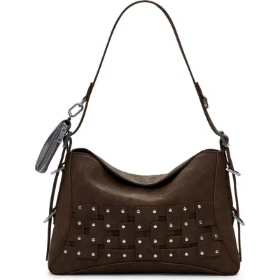 Desigual Faux Leather Shoulder Bag In Neutral