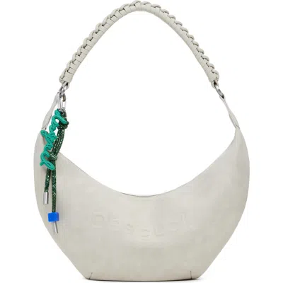 Desigual Faux Leather Shoulder Bag In Gray