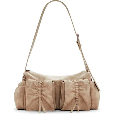 Desigual Faux Leather Shoulder Bag In Sand