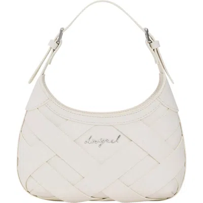 Desigual Faux Leather Shoulder Bag In White