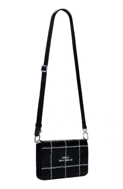 Desigual Faux Leather Wallet In Black