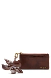 Desigual Faux Leather Zip Wallet In Brown