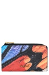 Desigual Feather Print Medium Wallet In Multi