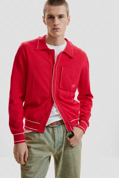 Desigual Fine Sweater With Buttons In Red