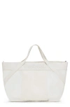 Desigual Fishnet Mesh Shopper Bag In Light Beige