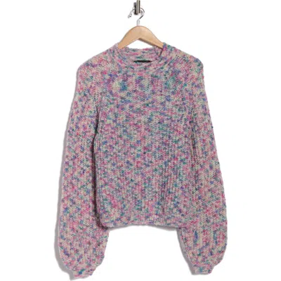 Desigual Flat Thin Gauge Knit Sweater In Multi