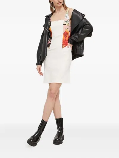 Desigual Floral-print Dress In White