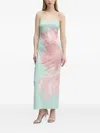 Desigual Floral-print Midi Dress In Multi