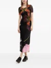 Desigual Floral-print Midi Dress In Multi