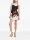 Desigual Placement Print Body-con Minidress In Black