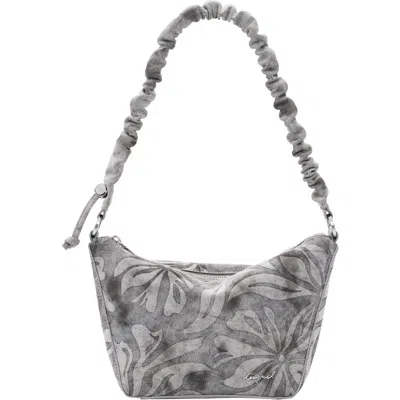 Desigual Floral Shoulder Bag In Black