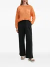 Desigual Flower-pattern Open-knit Sweater In Multi