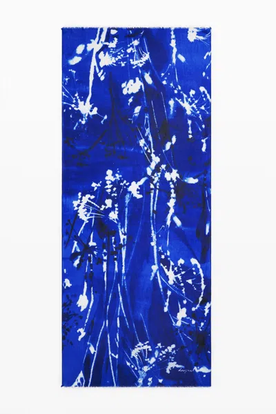 Desigual Foulard Drops In Blue