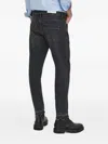 Desigual Frayed-hem Jeans In Black