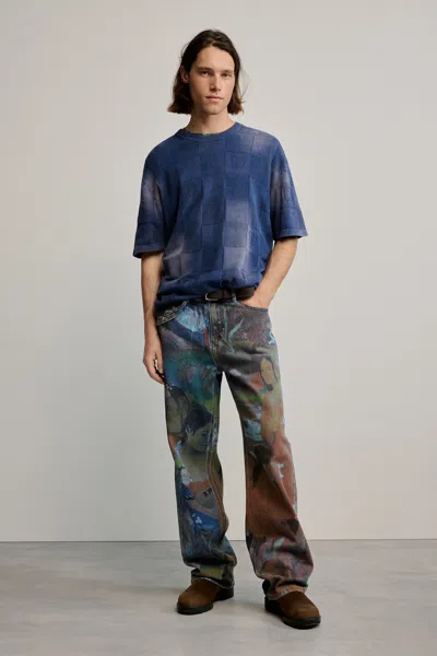 Desigual Gaugin Denim Trousers In Blue