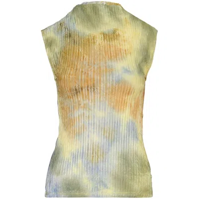 Desigual Giallo Polyester Women Canotta In Green