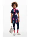 Desigual Girls Girls's Fruit Skater Dress In Blue
