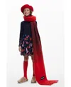 Desigual Girls's Tulle Skirt Dress Shapes In Blue