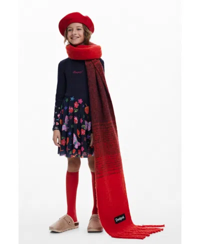 Desigual Kids' Girls's Tulle Skirt Dress Shapes In Blue