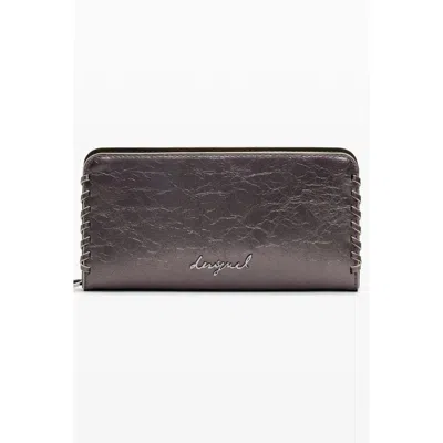 Desigual Gold Polyethylene Women Women's Wallet In Brown