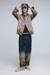 Desigual Gradient Denim Trousers In Multi