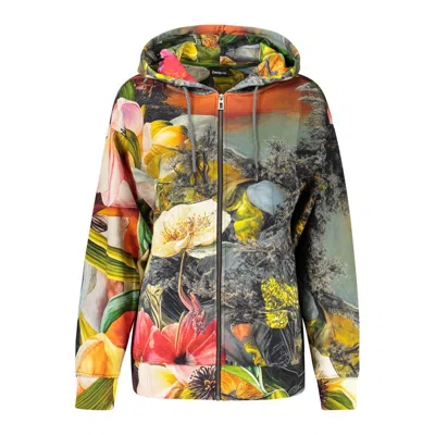 Desigual Gray Cotton Sweatshirt