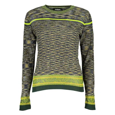 Desigual Green Cotton Sweater