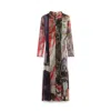 Desigual Carson Contrast Print Dress In Multicolor