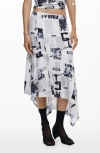 Desigual Handkerchief Hem Skirt In Multi