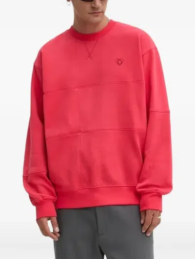 Desigual Heart-logo Sweatshirt In Red