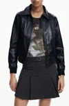 Desigual Helsinki Patchwork Blazer In Black