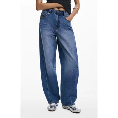 DESIGUAL DESIGUAL HIGHT WAIST BARREL LEGS JEANS